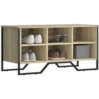 Shoe Cabinet Sonoma Oak 90x38x45.5 cm Engineered Wood