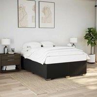 Berkfield Home Bed Frame without Mattress BlackDouble Fabric in Black | Size: Double