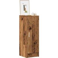Berkfield Home Shoe Cabinet Old Wood 32x35x92 cm Engineered Wood in Brown | Size: 32 x 35 x 92 cm
