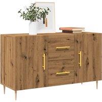 Berkfield Home Sideboard Artisan Oak 100x36x60 cm Engineered Wood in Brown | Size: 100 x 36 x 60 cm