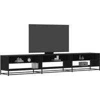 Berkfield Home TV Cabinet Black 270x40x46 cm Engineered Wood | Size: 270 x 40 x 46 cm