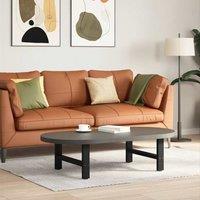 Berkfield Home Coffee Table Legs Black 2 pcs 60x(30-31) cm Steel