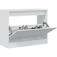 Berkfield Home Shoe Cabinet White 80x34x63 cm Engineered Wood | Size: 80 x 34 x 63 cm