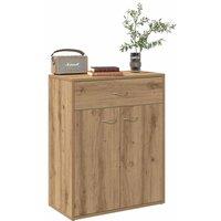 Berkfield Home Sideboard Artisan Oak 60x30x75 cm Engineered Wood in Brown | Size: 60 x 30 x 75 cm