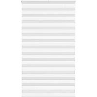 Berkfield Home Zebra Blind White 130x230 cm Fabric Width 125.9 cm Polyester