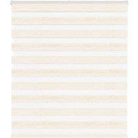 Berkfield Home Zebra Blind Marble Beige 125x100 cm Fabric Width 120.9 cm Polyester