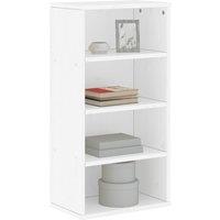 Side Cabinet ODDA White 40x24x79 cm Solid Wood Pine