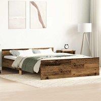 Berkfield Home Bed Frame without Mattress Old Wood 120x190cm Engineered Wood in Brown | Size: 120x190 cm