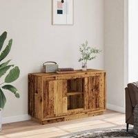 Berkfield Home Sideboard Old Wood 102x35x60 cm Engineered Wood in Brown | Size: 102 x 35 x 60 cm