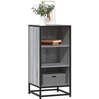 Berkfield Home Sideboard Grey Sonoma 35.5x35x76 cm Engineered Wood & Metal