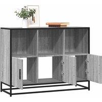 Berkfield Home Sideboard Grey Sonoma 100x35x76 cm Engineered Wood | Size: 100 x 35 x 76 cm