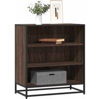 Berkfield Home Sideboard Brown Oak 68x35x76 cm Engineered Wood & Metal | Size: 68 x 35 x 76 cm