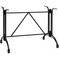 Bistro Table Leg Black 93x60x72 cm Cast Aluminium