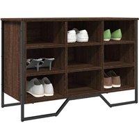 Berkfield Home Shoe Cabinet Brown Oak 90x38x61.5 cm Engineered Wood