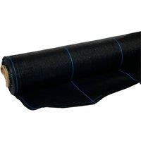 Pegdev Durable Polywoven Groundcover Fabric 1m Width Weed Control Tear-Resistant Permeable 45m in Black