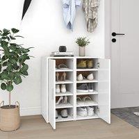 Berkfield Home Shoe Cabinets 2 pcs White 32x35x70 cm Engineered Wood | Size: 32 x 35 x 70 cm