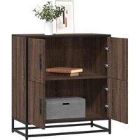 Berkfield Home Sideboard Brown Oak 68x35x76 cm Engineered Wood | Size: 68 x 35 x 76 cm