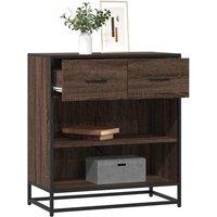 Berkfield Home Sideboard Brown Oak 68x35x76 cm Engineered Wood | Size: 68 x 35 x 76 cm