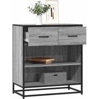 Berkfield Home Sideboard Grey Sonoma 68x35x76 cm Engineered Wood | Size: 68 x 35 x 76 cm