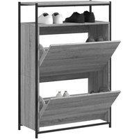 Berkfield Home Shoe Cabinet Grey Sonoma 75x34x112 Engineered Wood