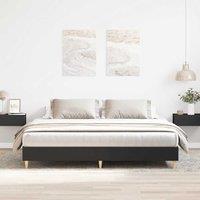 Berkfield Home Bed Frame No Mattress Black 200x200 cm Engineered Wood