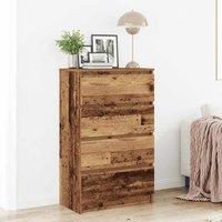 Berkfield Home Sideboard Old Wood 60x35x98.5 cm Engineered Wood in Brown