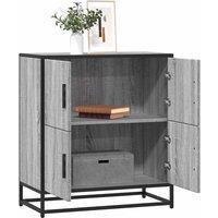 Berkfield Home Sideboard Grey Sonoma 68x35x76 cm Engineered Wood | Size: 68 x 35 x 76 cm