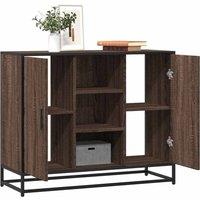 Berkfield Home Sideboard Brown Oak 92x35x76 cm Engineered Wood | Size: 92 x 35 x 76 cm