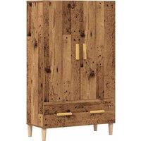 Berkfield Home Highboard Old Wood 70x31x115 cm Engineered Wood in Brown | Size: 70 x 31 x 115 cm