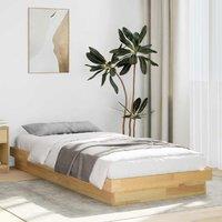 Bed Frame Without Mattress 90x200 cm Solid Oak Wood