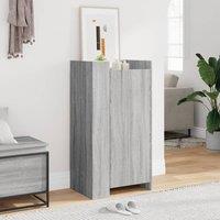 Berkfield Home Shoe Cabinet Grey Sonoma 52x37.5x100 cm Engineered Wood