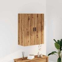 Berkfield Home Wall Mounted Cabinet Artisan Oak 69.5x34x90 cm in Brown