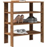 Shoe Rack Old Wood 61x32x70 cm Engineered Wood