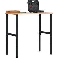Berkfield Home Adjustable Work Bench Frames 2 pcs Metal 55x(69-95.5) cm Black