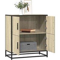 Berkfield Home Sideboard Sonoma Oak 68x35x76 cm Engineered Wood in Brown | Size: 68 x 35 x 76 cm