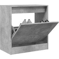 Berkfield Home Shoe Cabinet Concrete Grey 60x34x63.5 cm Engineered Wood