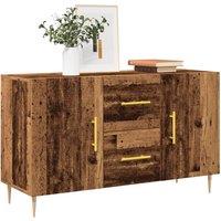 Berkfield Home Sideboard Old Wood 100x36x60 cm Engineered Wood in Brown | Size: 100 x 36 x 60 cm