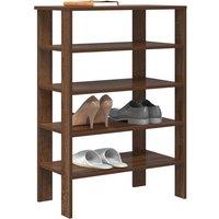 Berkfield Home Shoe Rack Brown Oak 61x32x87.5 cm Engineered Wood