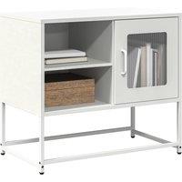 Berkfield Home TV Cabinet White 68x39x60.5 cm Steel