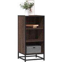 Berkfield Home Sideboard Brown Oak 35.5x35x76 cm Engineered Wood & Metal