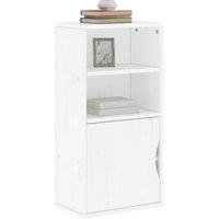 Side Cabinet ODDA White 40x24x79 cm Solid Wood Pine