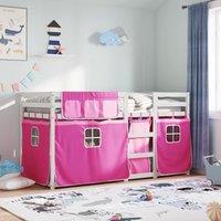 Bunk Bed without Mattress Pink 90x200 cm Solid Wood Pine