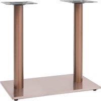Berkfield Home Bistro Table Leg Brass 70x40x72 cm Stainless Steel in Brown | Size: 70 x 40 x 72 cm