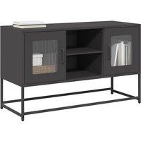 Berkfield Home TV Cabinet Black 100.5x39x60.5 cm Steel