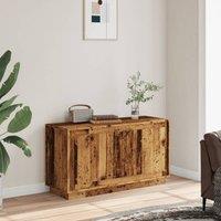 Berkfield Home Sideboard Old Wood 102x35x55 cm Engineered Wood in Brown | Size: 102 x 35 x 55 cm