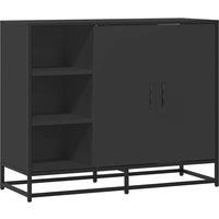 Berkfield Home Sideboard Black 92x35x76 cm Engineered Wood | Size: 92 x 35 x 76 cm