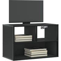 TV Cabinet Black 60x31x39.5 cm Engineered Wood and Metal