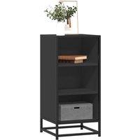 Berkfield Home Sideboard Black 35.5x35x76 cm Engineered Wood & Metal