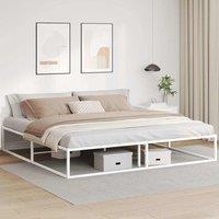 Berkfield Home Bed Frame without Mattress White 200x200 cm Metal