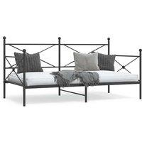 Berkfield Home Day Bed without Mattress Black 100x190 cm Steel